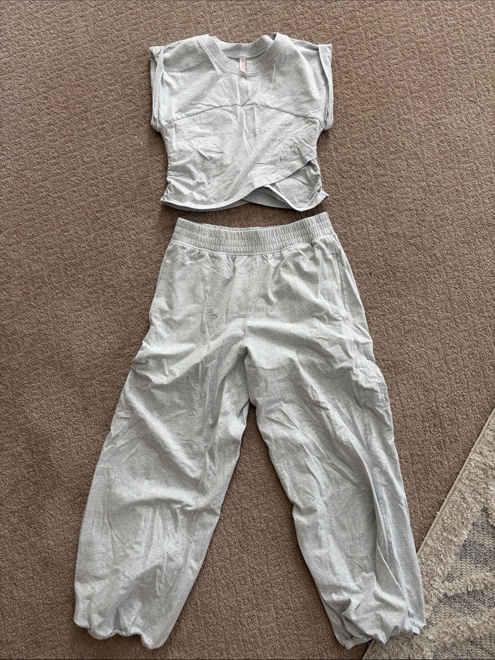 Free People Movement Hot Shot crossover Tee and Joggers
